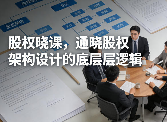 股权晓课，通晓股权架构设计的底层逻辑-保成圈-山云人力,分享创业咨询_最新网络项目资源