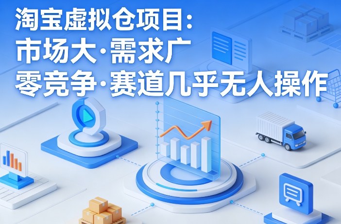 淘宝虚拟仓项目，市场大，需求广，零竞争，赛道几乎没人操作-保成圈-山云人力,分享创业咨询_最新网络项目资源