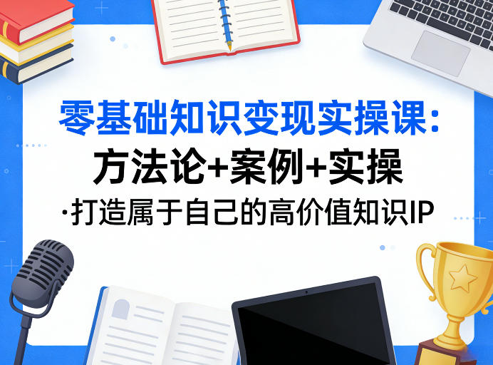 零基础知识变现实操课，方法论+案例+实操，打造属于自己的高价值知识IP-保成圈-山云人力,分享创业咨询_最新网络项目资源