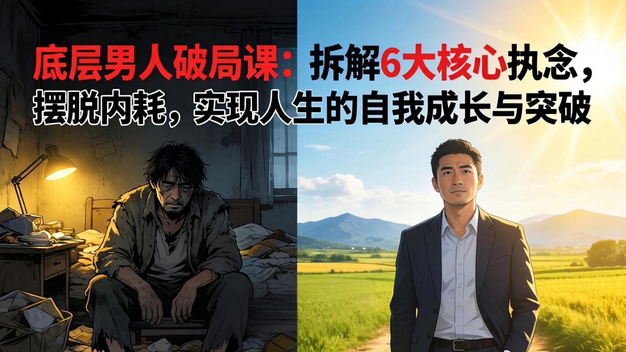 付费文章：底层男人破局课：拆解 6 大核心执念，摆脱内耗，实现人生的自我成长与突破-保成圈-山云人力,分享创业咨询_最新网络项目资源