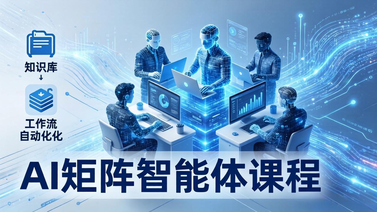 AI矩阵智能体实战：100个数字员工批量生产内容，文本知识库+工作流自动化全搞定-保成圈-山云人力,分享创业咨询_最新网络项目资源
