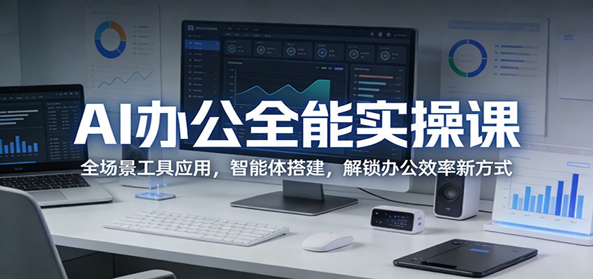 AI办公全能实操课：全场景工具应用，智能体搭建，解锁办公效率新方式-保成圈-山云人力,分享创业咨询_最新网络项目资源
