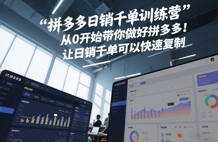 拼多多日销千单训练营，从0开始带你做好拼多多，让日销千单可以快速复制(更新26年3月)-保成圈-山云人力,分享创业咨询_最新网络项目资源