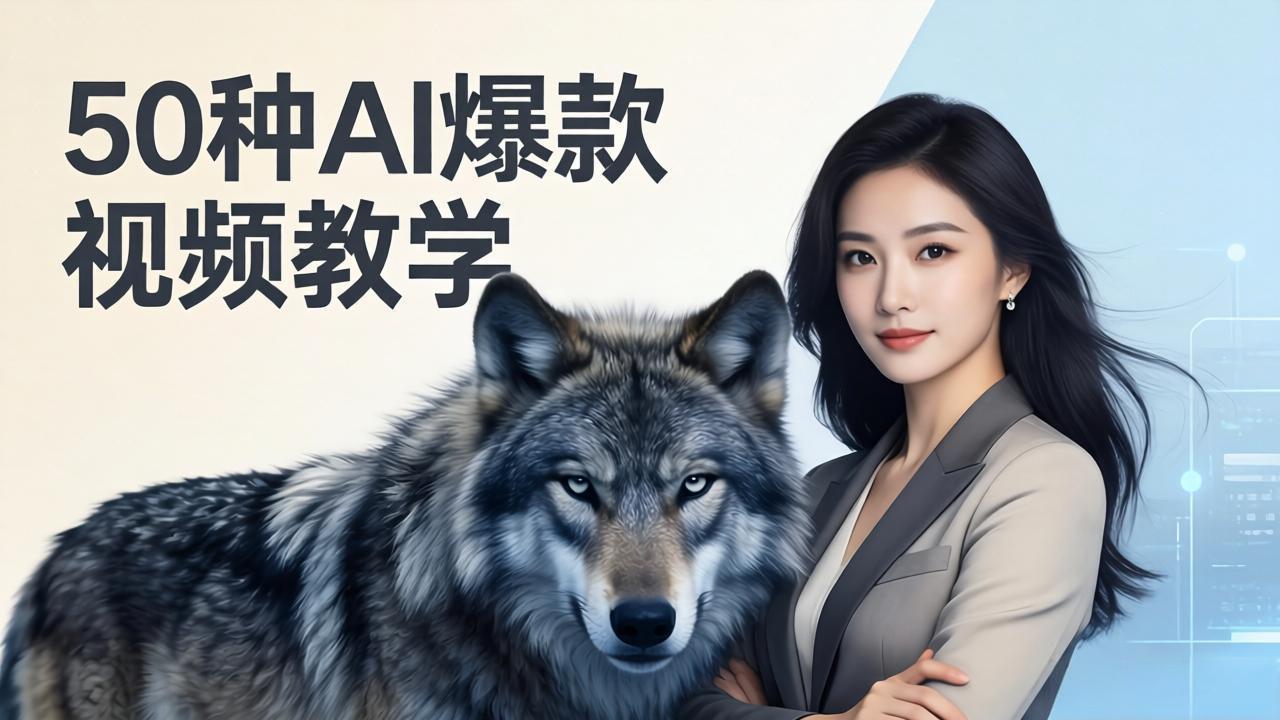 50种AI爆款视频教学：影视级古诗词+治愈萌宠+山海经蛟龙，高阶宝典商业落地-保成圈-山云人力,分享创业咨询_最新网络项目资源