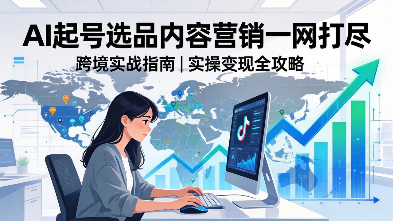 2026 TikTok 跨境AI实操：从零基础到变现全流程，AI起号选品内容营销一网打尽-保成圈-山云人力,分享创业咨询_最新网络项目资源