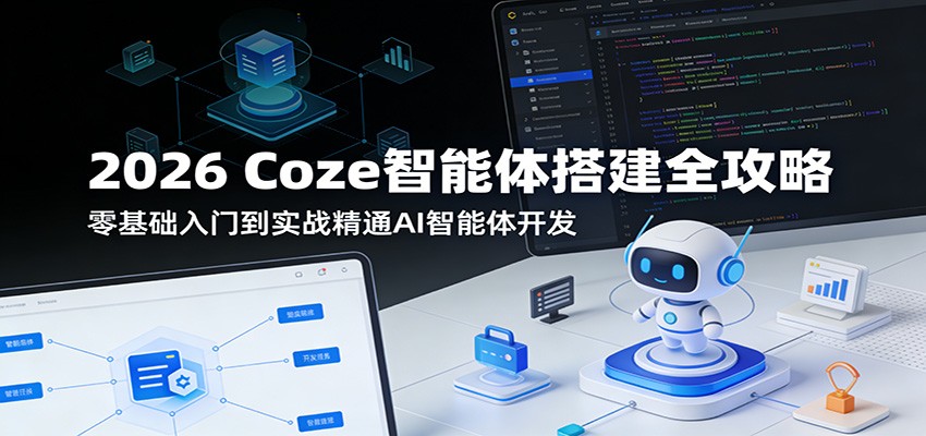 2026 Coze智能体搭建全攻略：零基础入门到实战精通AI智能体开发-保成圈-山云人力,分享创业咨询_最新网络项目资源