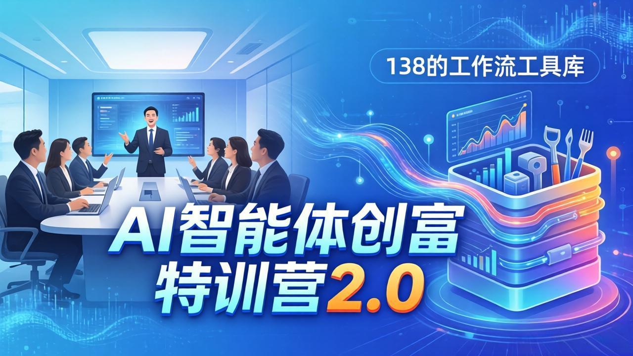 AI智能体创富训练营2.0：3天闭门直播+视频课+工具库，从0到1搭建智能体附138个工作流-保成圈-山云人力,分享创业咨询_最新网络项目资源