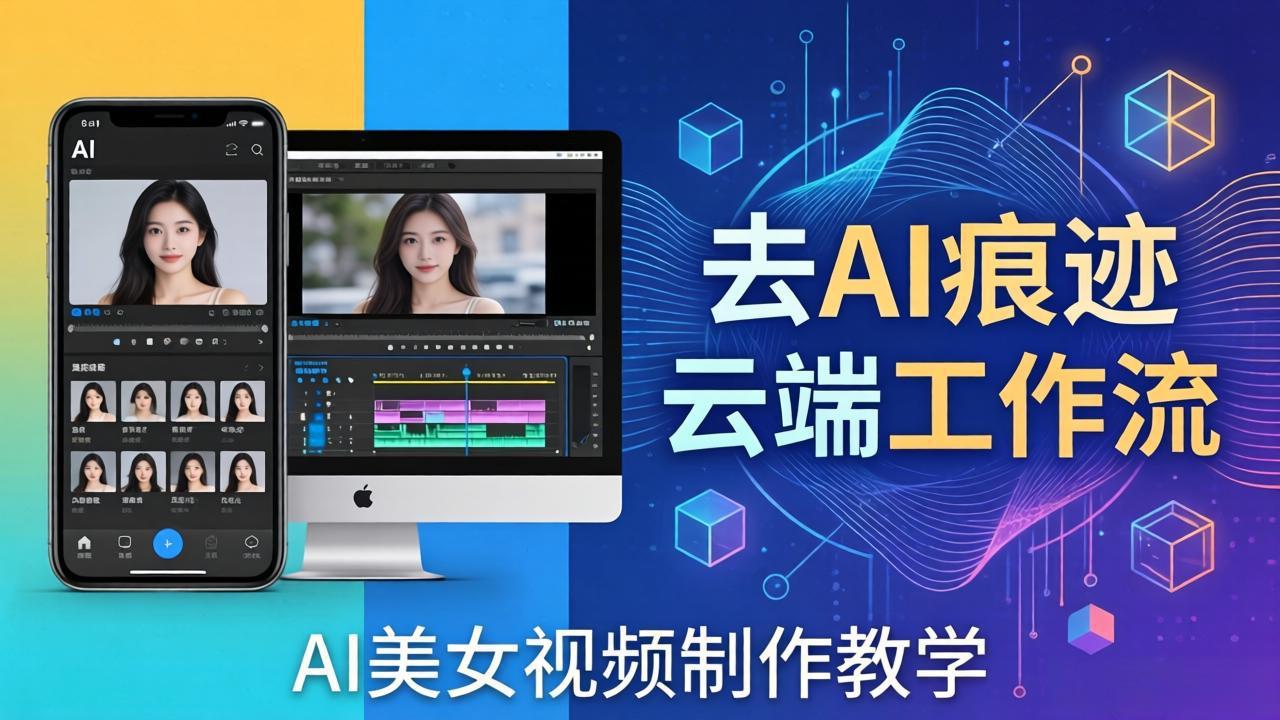 AI美女视频制作教学：去AI痕迹，云端工作流出图，手机电脑均可，不需要配置-保成圈-山云人力,分享创业咨询_最新网络项目资源