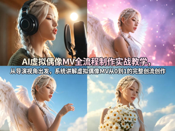 AI虚拟偶像MV全流程制作实战教学，从导演视角出发，系统讲解虚拟偶像MV从0到1的完整创作流程-保成圈-山云人力,分享创业咨询_最新网络项目资源