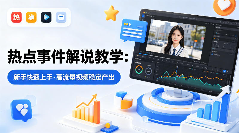 某大V的热点事件解说教学，新手也能快速上手，稳定产出高流量解说视频-保成圈-山云人力,分享创业咨询_最新网络项目资源