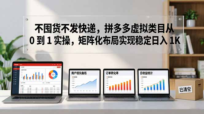 不囤货不发快递，拼多多虚拟类目从 0 到 1 实操，矩阵化布局实现稳定日入 1K-保成圈-山云人力,分享创业咨询_最新网络项目资源