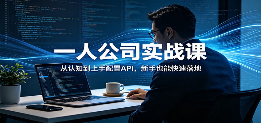 一人公司实战课：从认知到上手配置API，新手也能快速落地-保成圈-山云人力,分享创业咨询_最新网络项目资源