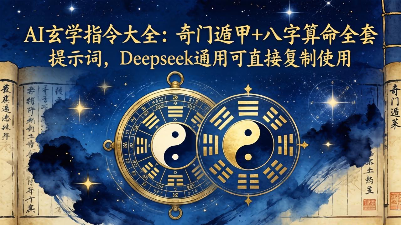 AI玄学指令大全：奇门遁甲+八字算命全套提示词，Deepseek通用可直接复制使用-保成圈-山云人力,分享创业咨询_最新网络项目资源