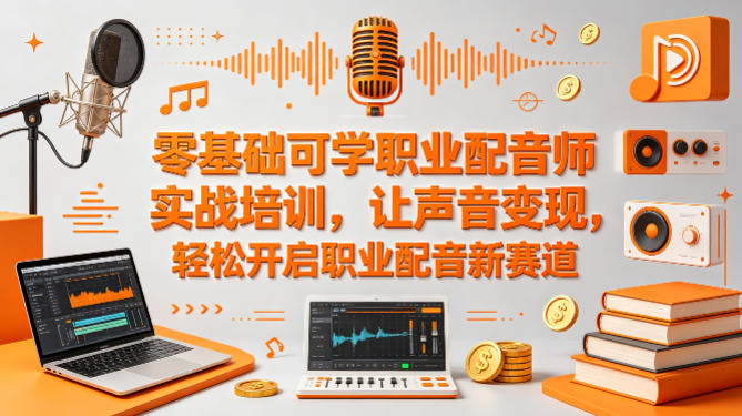零基础可学职业配音师实战培训，让声音变现，轻松开启职业配音新赛道-保成圈-山云人力,分享创业咨询_最新网络项目资源