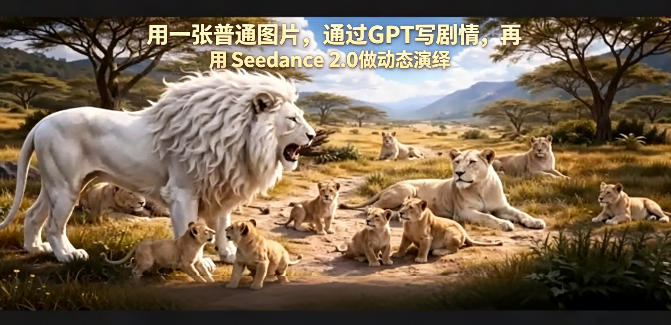 用一张普通图片，通过GPT写剧情，再用Seedance 2.0做动态演绎，居然能生成迪士尼风格搞笑动画-保成圈-山云人力,分享创业咨询_最新网络项目资源