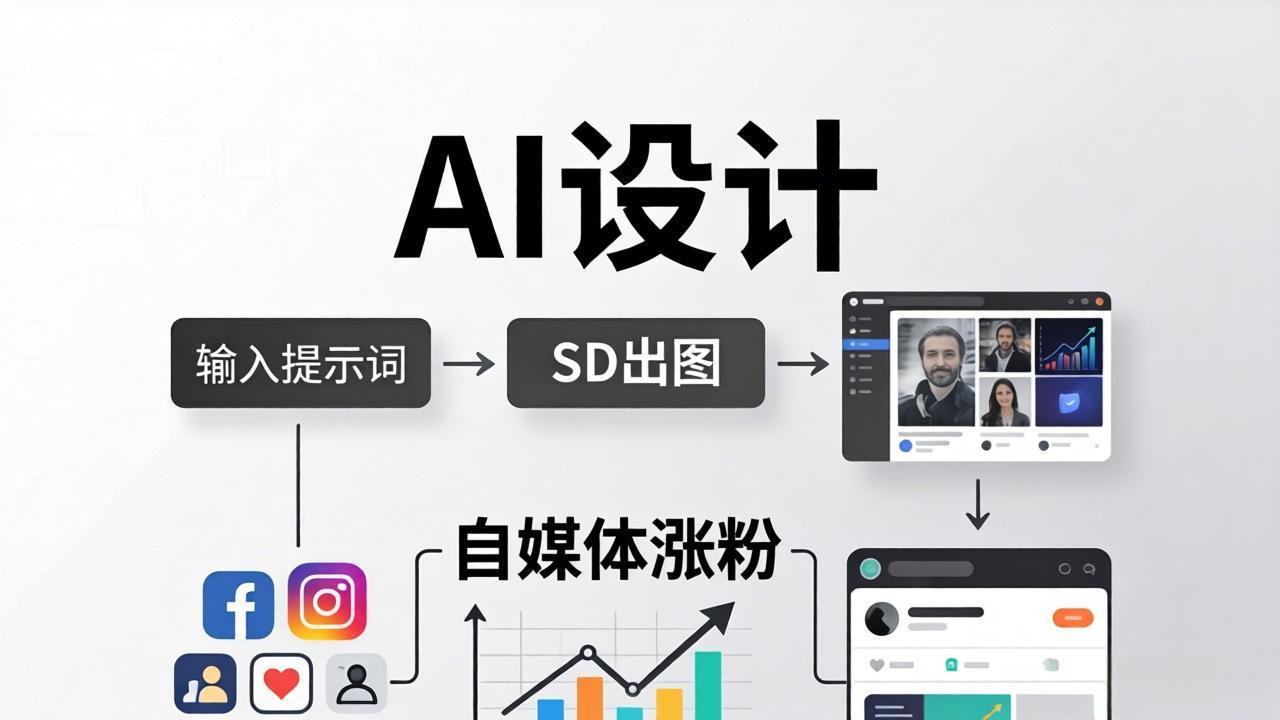 人人都是AI设计师：SD出图+自媒体涨粉一站教学，告别图文素材焦虑，AI设计让你轻松避开内卷-保成圈-山云人力,分享创业咨询_最新网络项目资源