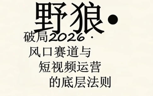 野狼团队·多平台实操运营课，覆盖AI口播、服装、好物、漫剪等热门玩法(更新4月)-保成圈-山云人力,分享创业咨询_最新网络项目资源