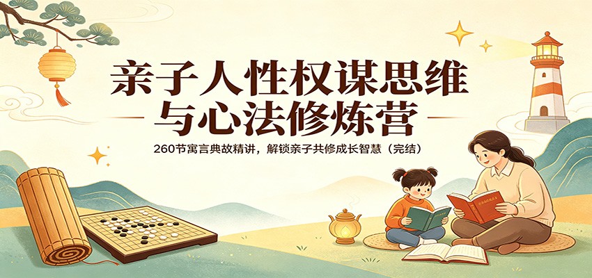亲子人性权谋思维与心法修炼营：260节寓言典故精讲，解锁亲子共修成长智慧(完结)-保成圈-山云人力,分享创业咨询_最新网络项目资源