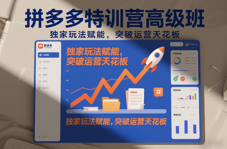 拼多多特训营高阶班，独家玩法赋能，突破运营天花板(更新26年4月24日)-保成圈-山云人力,分享创业咨询_最新网络项目资源