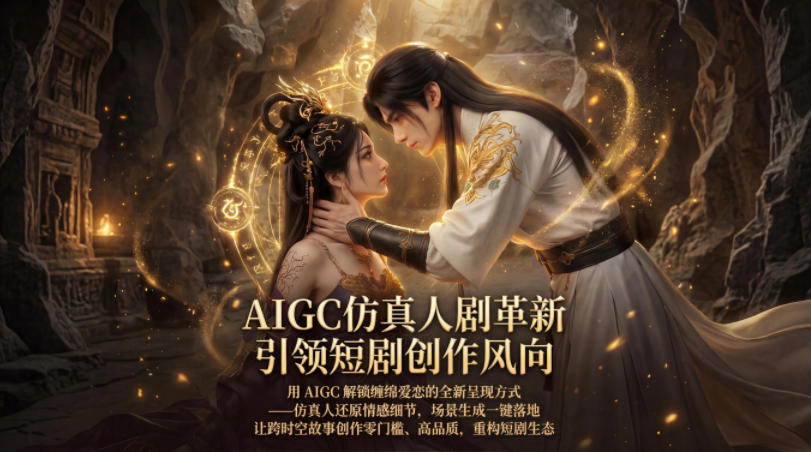 AIGC仿真人《合欢宗》短剧教学，用AIGC解锁缠绵爱恋的全新呈现方式，让跨时空故事创作零门槛、高品质，重构短剧生态-保成圈-山云人力,分享创业咨询_最新网络项目资源