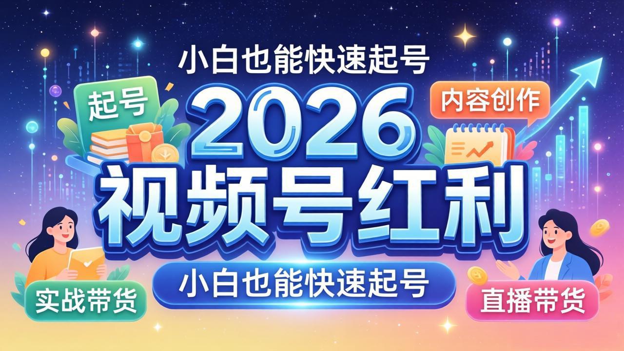 2026视频号红利实战营，大佬亲授起号、内容、直播、IP、投流、私域、矩阵全套落地打法-保成圈-山云人力,分享创业咨询_最新网络项目资源