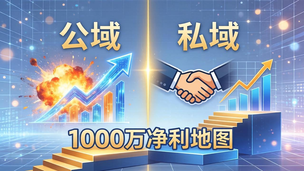 公域玩命出爆款，私域悄悄做成交：这套AI内训课，2026给你打通1000万净利的地图-保成圈-山云人力,分享创业咨询_最新网络项目资源