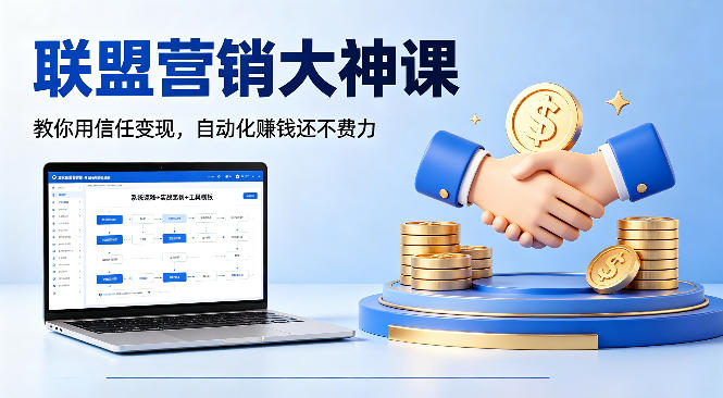 联盟营销大神课，教你用信任变现，自动化賺钱还不费力【原创双语字幕】-保成圈-山云人力,分享创业咨询_最新网络项目资源