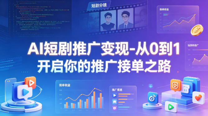 AI短剧推广变现-从0到1开启你的推广接单之路-保成圈-山云人力,分享创业咨询_最新网络项目资源