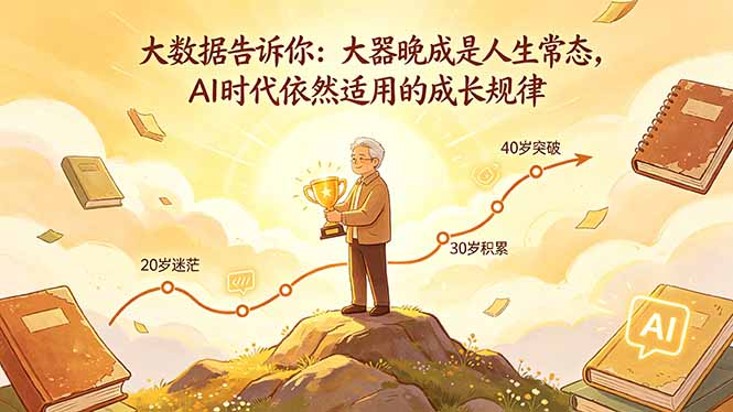 付费文章：大数据告诉你：大器晚成是人生常态，AI 时代依然适用的成长规律-保成圈-山云人力,分享创业咨询_最新网络项目资源