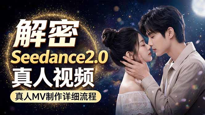 Seedance 2.0电影级真人 MV全流程拆解：提示词、运镜、粒子特效，手把手实操-保成圈-山云人力,分享创业咨询_最新网络项目资源