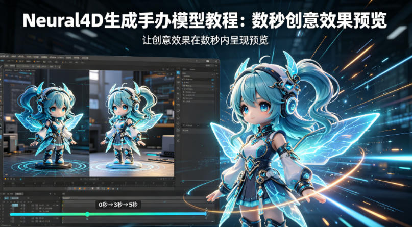 Neural4D生成手办模型教程，让创意效果在数秒内呈现预览-保成圈-山云人力,分享创业咨询_最新网络项目资源