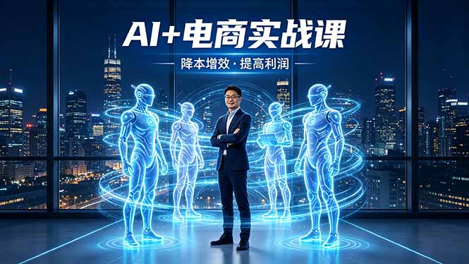 AI+电商实战课，1人+N个AI 智能体，把SOP变AI员工，实现降本增效提高利润-保成圈-山云人力,分享创业咨询_最新网络项目资源