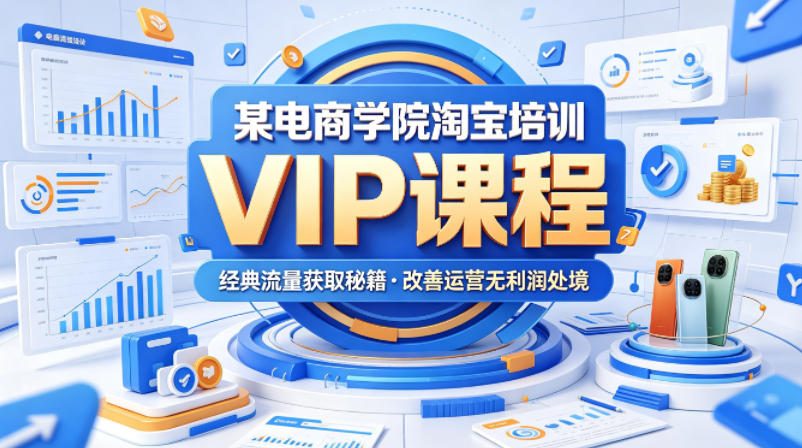 某电商学院淘宝培训VIP课程，各种经典有用的流量获取秘籍，改善运营产品没利润的处境(2026年5月)-保成圈-山云人力,分享创业咨询_最新网络项目资源