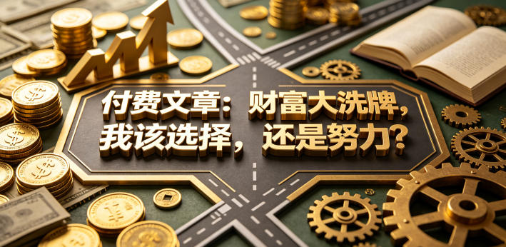 付费文章：财富大洗牌，我该选择，还是努力？-保成圈-山云人力,分享创业咨询_最新网络项目资源