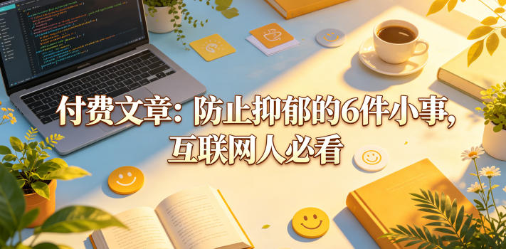 付费文章：防止抑郁的6件小事，互联网人必看！-保成圈-山云人力,分享创业咨询_最新网络项目资源