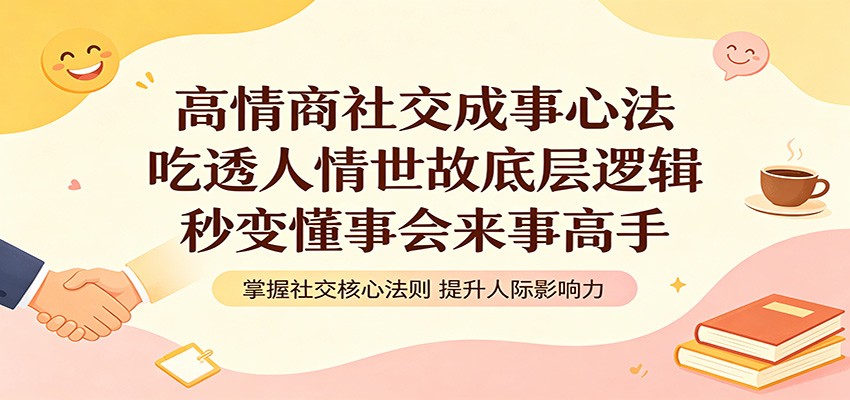 高情商社交成事心法：吃透人情世故底层逻辑，秒变懂事会来事高手-保成圈-山云人力,分享创业咨询_最新网络项目资源