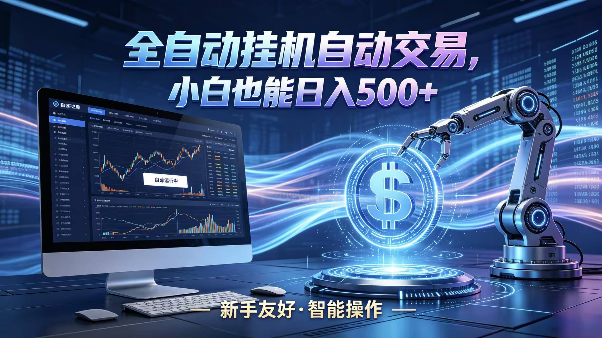 全新智能化交易助手，傻瓜式操作，小白也能快速上手，轻松实现日入500+-保成圈-山云人力,分享创业咨询_最新网络项目资源