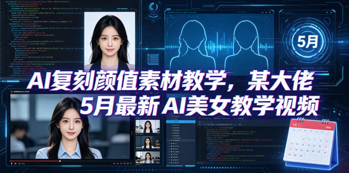 AI复刻颜值素材教学，某大佬5月最新AI美女教学视频，内含4月好物复刻教学-保成圈-山云人力,分享创业咨询_最新网络项目资源