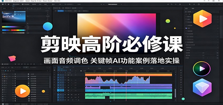 剪映高阶必修课：画面音频调色，关键帧AI功能案例落地实操-保成圈-山云人力,分享创业咨询_最新网络项目资源
