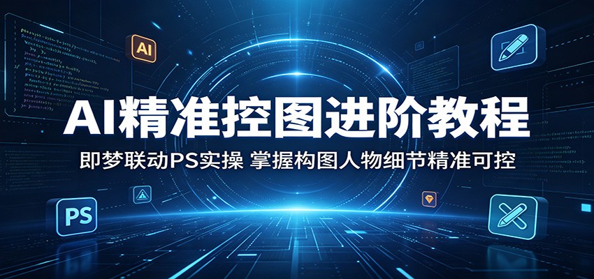 AI精准控图进阶教程：即梦联动PS实操，掌握构图人物细节精准可控-保成圈-山云人力,分享创业咨询_最新网络项目资源