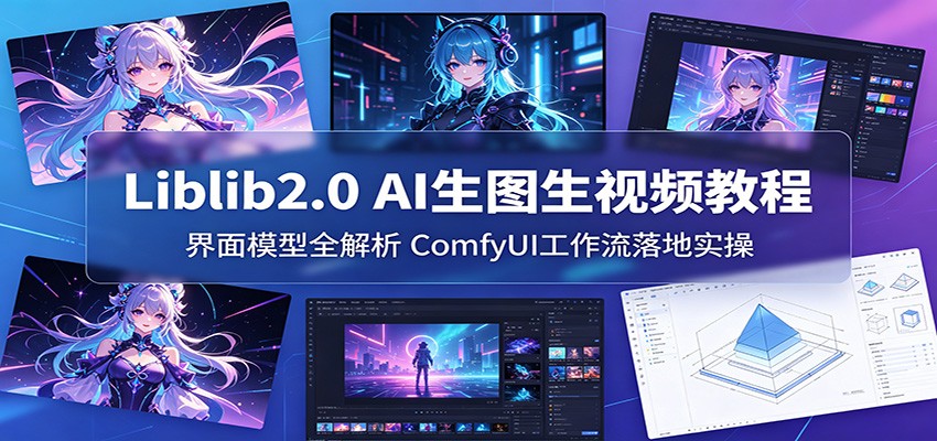 Liblib2.0 AI生图生视频教程：界面模型全解析，ComfyUI工作流落地实操-保成圈-山云人力,分享创业咨询_最新网络项目资源
