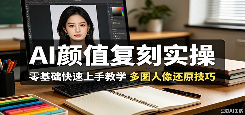 AI颜值复刻实操，零基础快速上手教学，多图人像还原技巧-保成圈-山云人力,分享创业咨询_最新网络项目资源