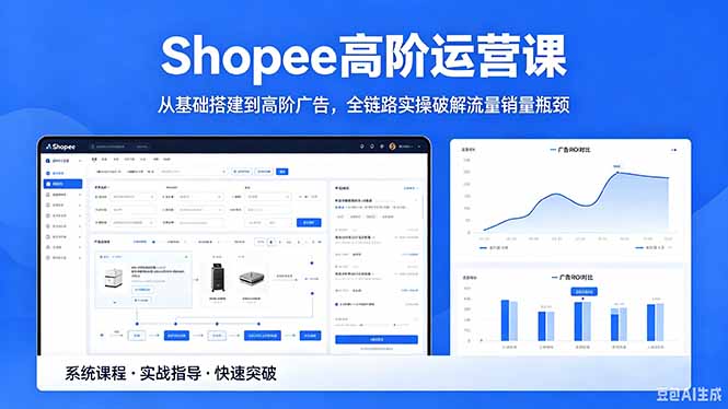 Shopee高阶运营课-2026年5月更新，从基础搭建到高阶广告，全链路实操破解流量销量瓶颈-保成圈-山云人力,分享创业咨询_最新网络项目资源
