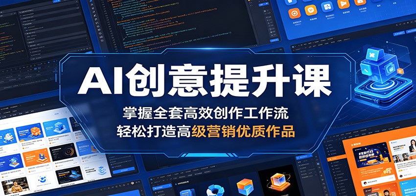 AI创意提升课：掌握全套高效创作工作流，轻松打造高级营销优质作品-保成圈-山云人力,分享创业咨询_最新网络项目资源