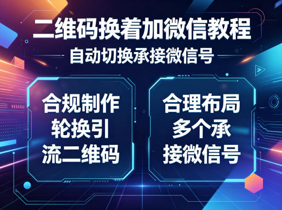 二维码换着加微信教程，自动切换承接微信号，合规制作轮换引流二维码，合理布局多个承接微信号-保成圈-山云人力,分享创业咨询_最新网络项目资源