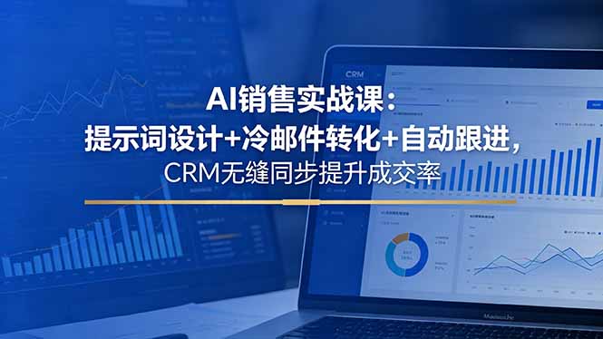 AI销售实战课：提示词设计+冷邮件转化+自动跟进，CRM无缝同步提升成交率-保成圈-山云人力,分享创业咨询_最新网络项目资源