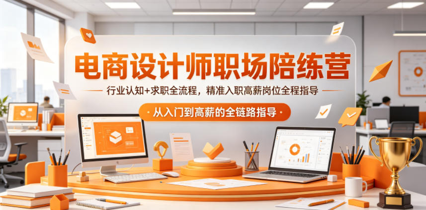 电商设计师职场陪练营，行业认知+求职全流程，精准入职高薪岗位全程指导-保成圈-山云人力,分享创业咨询_最新网络项目资源