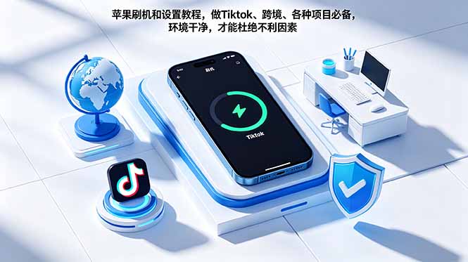 苹果刷机和设置教程，做Tiktok、跨境、各种项目必备，环境干净，才能杜绝不利因素-保成圈-山云人力,分享创业咨询_最新网络项目资源