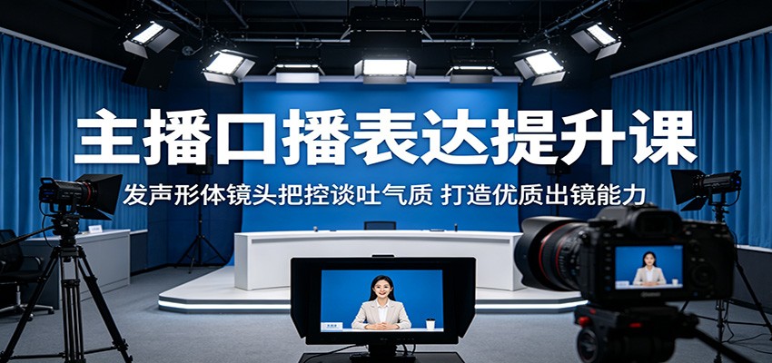 主播口播表达提升课：发声形体镜头把控谈吐气质，打造优质出镜能力-保成圈-山云人力,分享创业咨询_最新网络项目资源