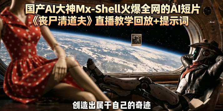 国产AI大神Mx-Shell火爆全网的AI短片《丧尸清道夫》直播教学回放+提示词-保成圈-山云人力,分享创业咨询_最新网络项目资源